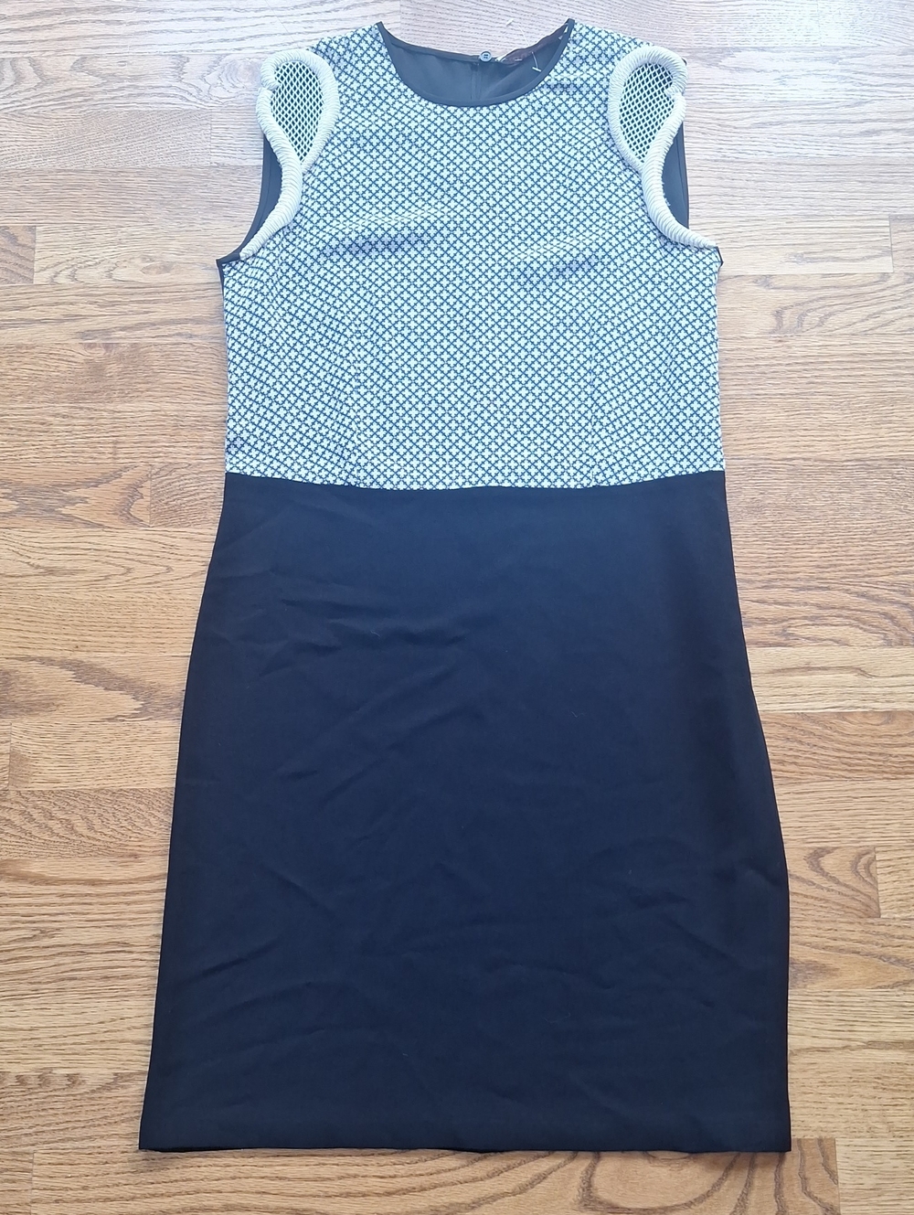 NWOT Stella Mccartney Abstract Print Midi Silk Sheath Dress 8-10